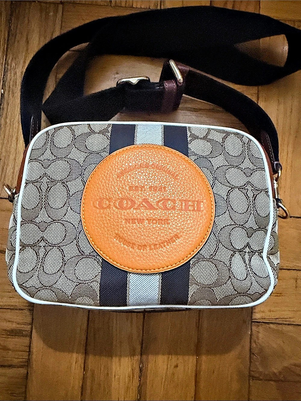 Coach Camera Bag In Signature Canvas With Coach Patch